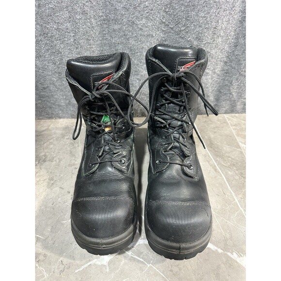 Red Wing Steel Toe Vibram Boots Men Black 3512 U.S. Sz 10D main image 12